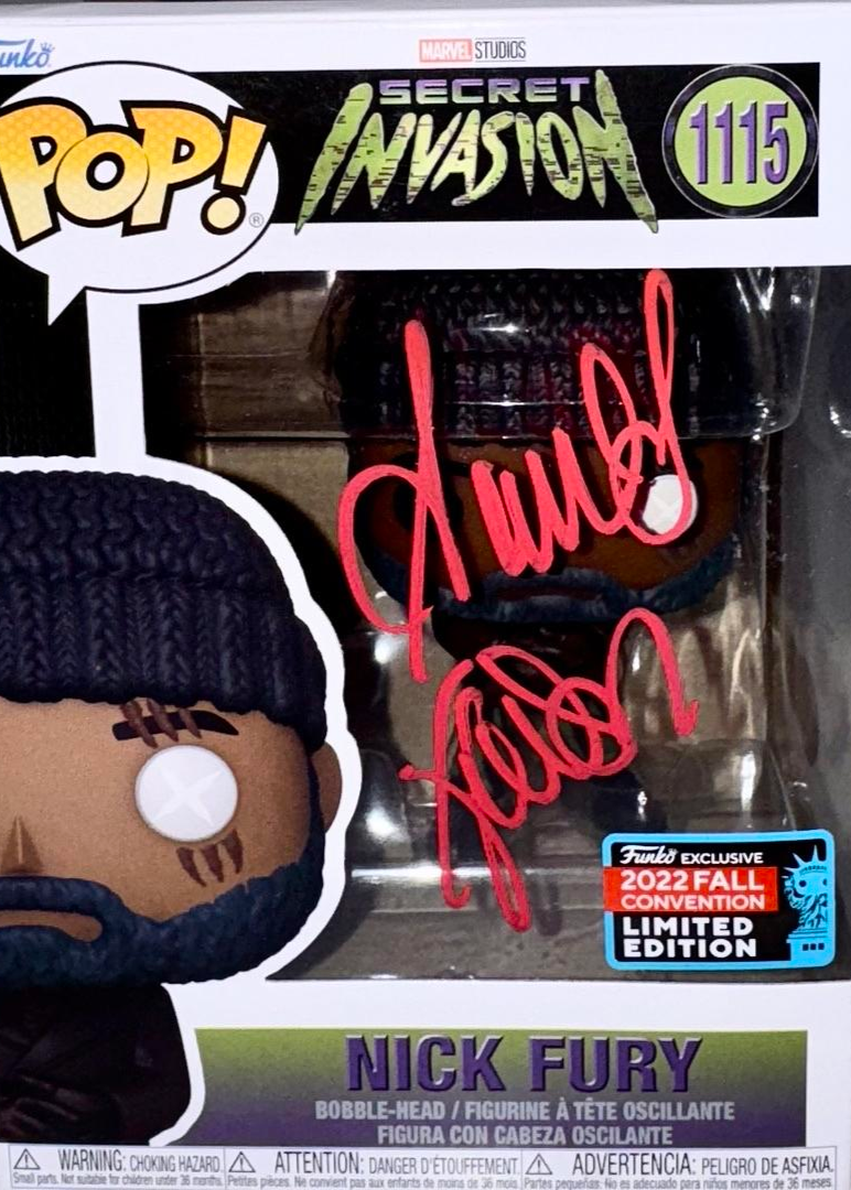 Samuel L. Jackson Signed Funko Pop #1115 Nick Fury (Avengers / Marvel Secret Invasion) - Beckett COA